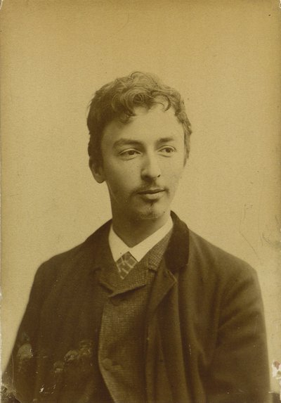 Portret Vilhelma Hammershøi 1864-1916, 1891. autorstwa Photo studio Müller and Co..