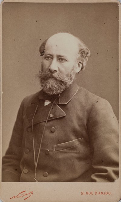 Portret Octave Feuillet 1821-1890. autorstwa Photo studio Nadar.