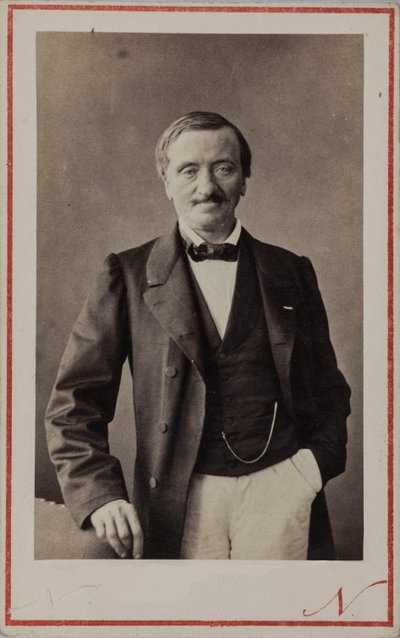 Portret kompozytora Antoine Elwarta 1808-1877, ok. 1860. autorstwa Photo studio Nadar.