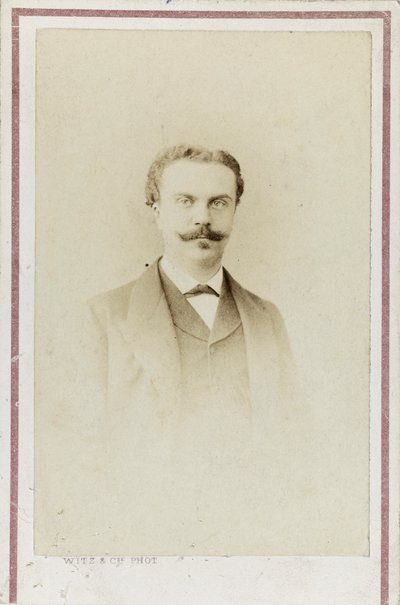 Portret Guya de Maupassanta, ok. 1930 r. 1880. autorstwa Photo studio Witz and Cie.