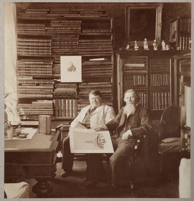 Piotr Aleksandrowicz Jefremow i Aleksiej Pietrowicz Bachruszin, 1896-1900 autorstwa Photo studio of Mikhail Volkov