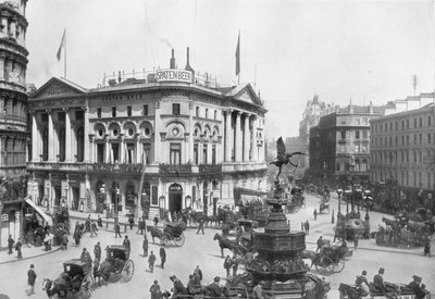 Piccadilly Circus, Westminster, Londyn, c1910 1911 autorstwa Photochrom Co Ltd of London