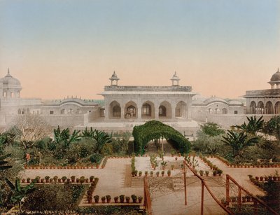 Agra. Diwan-i-Chas autorstwa Photoglob Co. (Zurich, active c. 1890 1910)