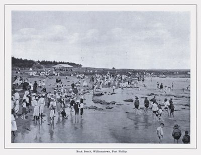 Back Beach, Williamstown, Port Phillip (zdjęcie czarno-białe) autorstwa Photographer Australian