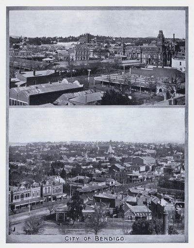 Miasto Bendigo (zdjęcie czarno-białe) autorstwa Photographer Australian