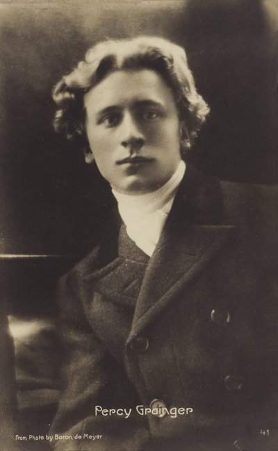Percy Grainger, urodzony w Australii kompozytor, aranżer i pianista (1882-1961) (zdjęcie czarno-białe) autorstwa Photographer Australian