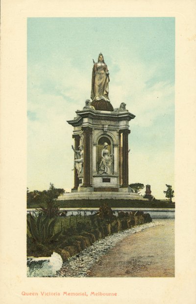 Queen Victoria Memorial, Melbourne, Victoria, Australia (kolor lito) autorstwa Photographer Australian