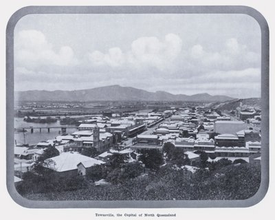 Townsville, stolica North Queensland (zdjęcie czarno-białe) autorstwa Photographer Australian