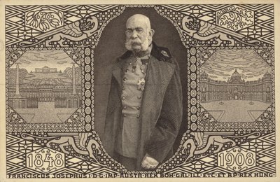 Cesarz Austrii Franciszek Józef I (zdjęcie czarno-białe) autorstwa Photographer Austrian