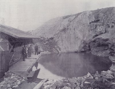 Kanada: The Basin, Hot Springs, Banff (zdjęcie czarno-białe) autorstwa Photographer Canadian