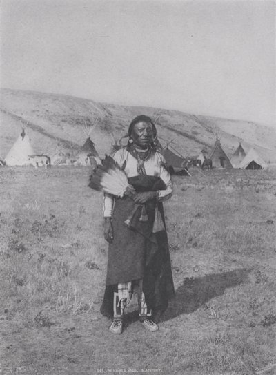 Winnipeg Jack, Blackfoot (zdjęcie czarno-białe) autorstwa Photographer Canadian