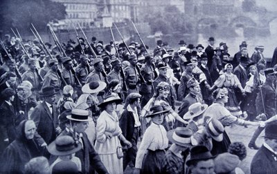 Czeskie wojska wracają do domu po I wojnie światowej autorstwa Photographer Czech