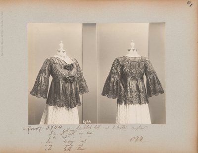Strona albumu: House of Worth, Kurtka (Mantelet) autorstwa Photographer French