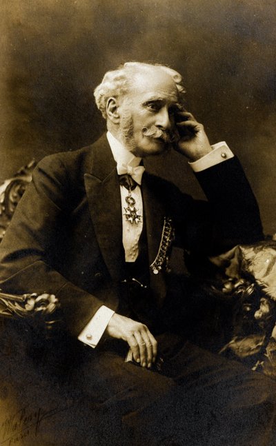Portret Francois Stephen Emile Liegeard (1830-1925), francuski pisarz, poeta i polityk - Fotografia, Coll. Baussy autorstwa Photographer French
