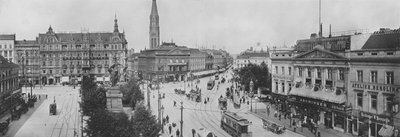 Alexander-Platz (zdjęcie czarno-białe) autorstwa Photographer German