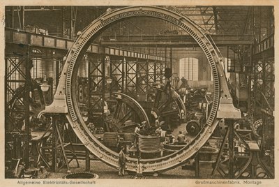 Allgemeine Elektricitats-Gesellschaft. Pocztówka wysłana 20 kwietnia 1913 r. autorstwa Photographer German