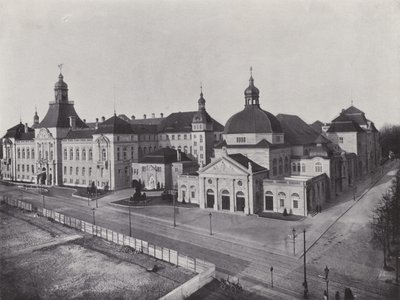 Charlottenburg, Akademia Sztuk Pięknych i Uniwersytet Muzyczny (zdjęcie czarno-białe) autorstwa Photographer German