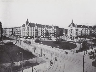 Charlottenburg, Savigny-Platz (zdjęcie czarno-białe) autorstwa Photographer German
