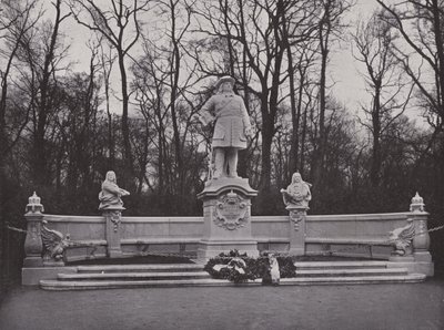 Monument In The Siegesallee, Friedrich Wilhelm, Wielki Elektor (zdjęcie czarno-białe) autorstwa Photographer German
