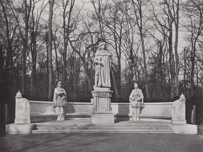 Pomnik w Siegesallee, elektor Fryderyk I (zdjęcie czarno-białe) autorstwa Photographer German