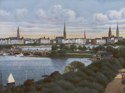 Hamburg: Lombardsbrücke (zdjęcie) autorstwa Photographer German
