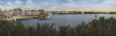 Hamburg: Panorama ze starego i nowego Jungfernstieg (zdjęcie) autorstwa Photographer German