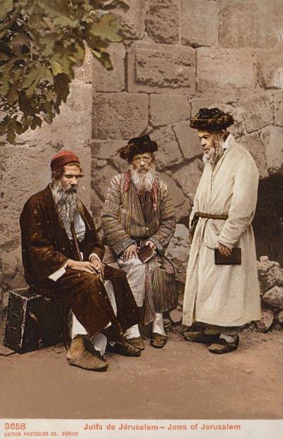 Żydzi z Jerozolimy (zdjęcie) autorstwa Photographer German
