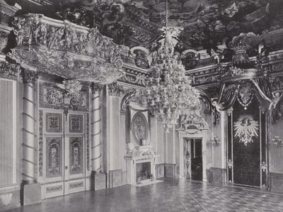 Konigliches Schloss, Thronsaal (zdjęcie czarno-białe) autorstwa Photographer German