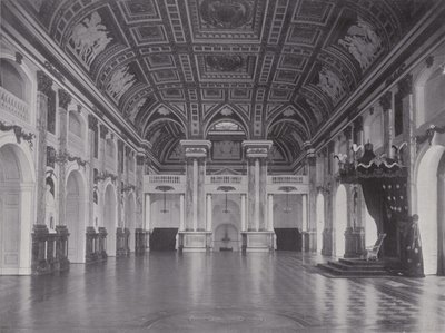 Pałac Królewski, Sala Biała (zdjęcie czarno-białe) autorstwa Photographer German