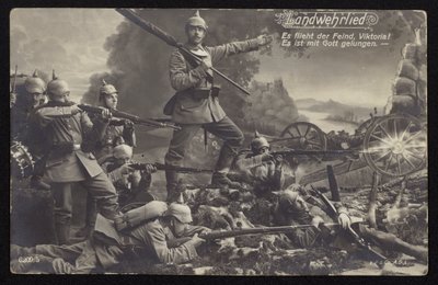 Landwehrlied (pieśń wojskowa) (zdjęcie czarno-białe) autorstwa Photographer German