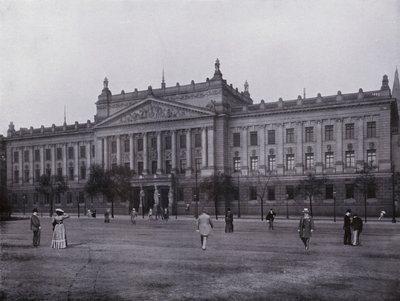 Lipsk: Uniwersytet Królewski (zdjęcie czarno-białe) autorstwa Photographer German