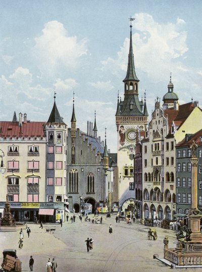 Monachium/Monachium: Marienplatz ze Starym Ratuszem (zdjęcie) autorstwa Photographer German