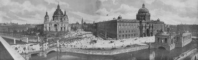 Muzeum, ogród rekreacyjny, katedra, pałac królewski, zabytek narodowy (zdjęcie czarno-białe) autorstwa Photographer German