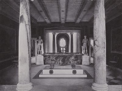 Poczdam, Charlottenhof, Romische Bader (zdjęcie czarno-białe) autorstwa Photographer German