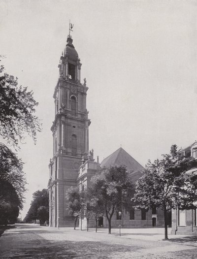 Poczdam, Garnisonkirche (czarno-białe zdjęcie) autorstwa Photographer German