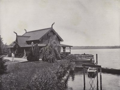 Poczdam, Matrosenstation (zdjęcie czarno-białe) autorstwa Photographer German
