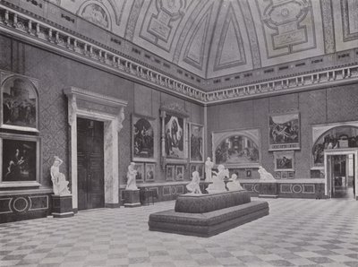 Poczdam, Orangerie, Raffaelsaal (zdjęcie czarno-białe) autorstwa Photographer German