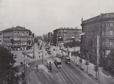 Potsdamer Strasse (zdjęcie czarno-białe) autorstwa Photographer German