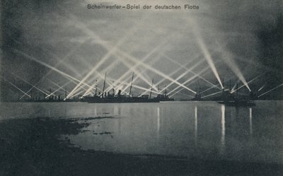 Reflektor szperacza niemieckiej marynarki wojennej (zdjęcie czarno-białe) autorstwa Photographer German