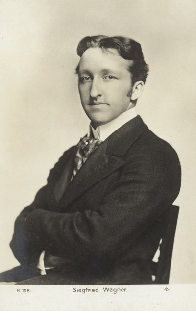 Siegfried Wagner, niemiecki kompozytor i dyrygent (zdjęcie czarno-białe) autorstwa Photographer German