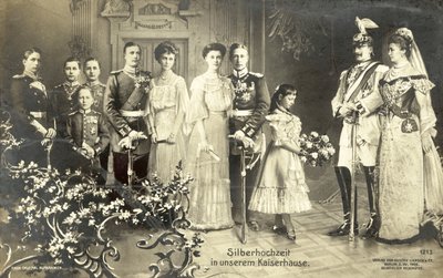 Srebrny ślub cesarza Wilhelma II i cesarzowej Augusty Wiktorii z Niemiec autorstwa Photographer German
