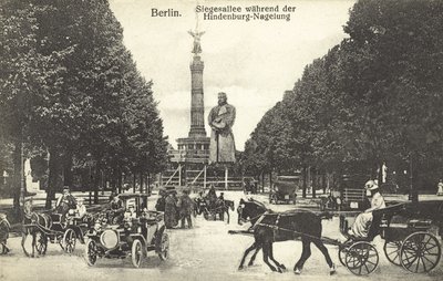 Żelazny Hindenburg, Berlin (zdjęcie czarno-białe) autorstwa Photographer German