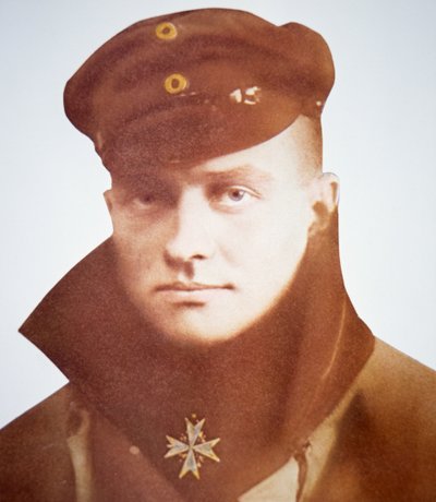 Czerwony Baron (zdjęcie czarno-białe) autorstwa Photographer German