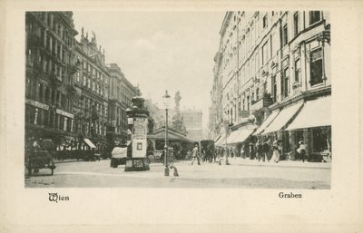 Widok ulicy Wiedeńskiej (zdjęcie czarno-białe) autorstwa Photographer German