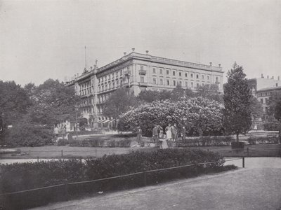 Wilhelms-Platz (zdjęcie czarno-białe) autorstwa Photographer German