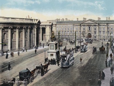 College Green, Dublin (kolorowe zdjęcie) autorstwa Photographer Irish