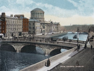 Four Courts, Dublin (kolorowe zdjęcie) autorstwa Photographer Irish