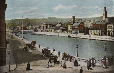 Irlandia Południowa: Shandon z mostu Patricka, Cork (kolorowe zdjęcie) autorstwa Photographer Irish