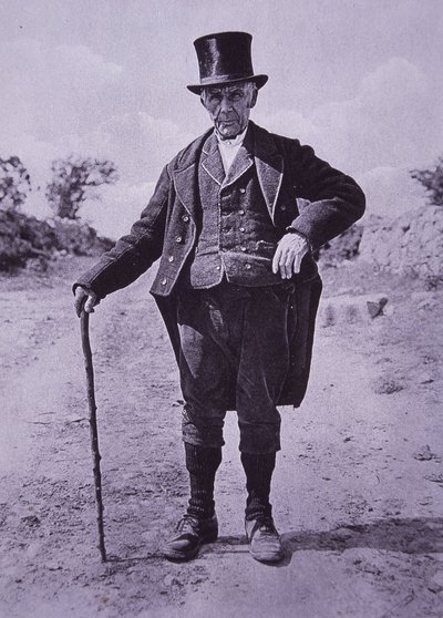 Południowoirlandzki dżentelmen, ok. 1910 (b/w zdjęcie) autorstwa Photographer Irish