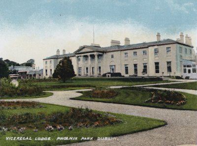 Viceregal Lodge, Phoenix Park, Dublin (kolorowe zdjęcie) autorstwa Photographer Irish